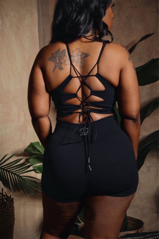 Strappy Ribbed Bralette Seamless