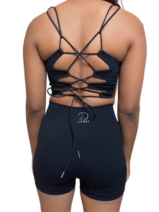 Strappy Ribbed Bralette Seamless